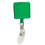 Custom BH103 - Square Retractable Badge Holder with Alligator Clip, 1 1/4" W x 1 1/4" H, 33 1/2 inch cord length, Price/each