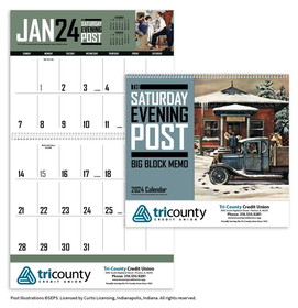 Custom Triumph Calendars 1120 The Saturday Evening Post Big Block Memo Calendar, Digital