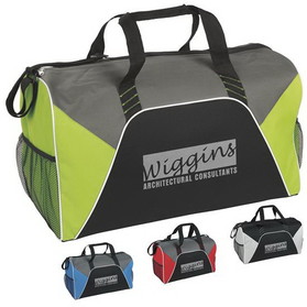 Custom 15506 Color Panel Sport Duffel, 600D Polyester