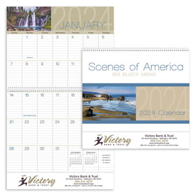 Custom Triumph Calendars 1701 Scenes Of America Big Block Memo Calendar, Digital