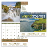 Custom Triumph Calendars 1704 World Scenes with Recipe Calendar, Digital