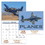 Custom Triumph Calendars 1852 Planes Calendar, Digital, 11"w x 10"h Closed, 11"w x 19"h Open, Price/each