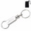 Custom 20046 Silver Twist-Lock Key Separator, Brass, Price/each
