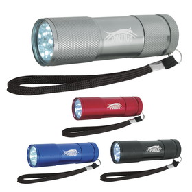 Custom 21059 Aluminum Flashlight, Aluminum, 3-3/8"w x 1"dia.