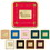 Custom 25037 Brass Square Coaster, Brass-Plated Zinc, Leather and Cork, Price/each