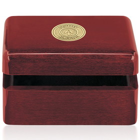 Custom 25123 Rosewood Rectangular Box, Rosewood