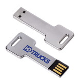Custom 16 GB Silver Key USB 2.0 Flash Drive