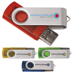 4 GB Translucent Folding USB 2.0 Flash Drive