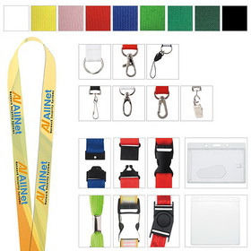 Custom Norwood 31355 1" Polyester 4 Color Lanyard