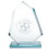 Custom Jaffa 35209 Angular Award - Medium, Jade Glass, Price/each