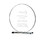 Custom Jaffa 35225 Round Gem Cut Award - Small, Starfire Glass, Price/each