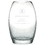 Custom Jaffa 35294 Winter Frost Vase, Glass, 9"w x 10-1/2"h x 3-1/4"d, Price/each