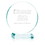 Custom Jaffa 35308 Round Award - Large, Jade Glass, Price/each