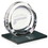 Custom Jaffa 35475 High Tech Award on Black Glass Base - Large, 24% Lead Crystal on Black Glass Base, Price/each