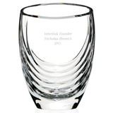 Custom Jaffa 35640 Siena Clear Crystal Vase, 24% Lead Crystal