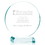 Custom Jaffa 35678 Round Award - Medium, Jade Glass, Price/each