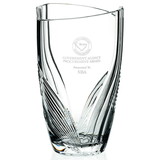 Custom Jaffa 35686 Marsala Vase, 24% Lead Crystal