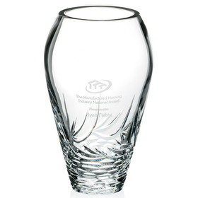 Custom Jaffa 36265 Whisper-Cut Vase, 24% Lead Crystal