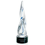 Custom Jaffa 36286 Revolutionary Award, 24% Lead Crystal on Separate Black Base