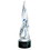 Custom Jaffa 36286 Revolutionary Award, 24% Lead Crystal on Separate Black Base, Price/each