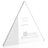 Custom Jaffa 36440 Frost Triangle Award, Optical Crystal