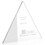 Custom Jaffa 36440 Frost Triangle Award, Optical Crystal, Price/each