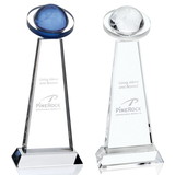 Custom Jaffa 36516 Blue Orb Award, Optical Crystal