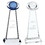 Custom Jaffa 36516 Blue Orb Award, Optical Crystal, Price/each