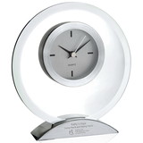 Custom 36613 Stimulus Clock, Glass with Aluminum Base