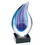 Custom Jaffa 36631 Aurora Award, Art Glass, Award: 4"w x 6-1/2"h x 2-1/2"d, Base: 3" sq. x 1"h, Price/each