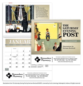 Custom Triumph Calendars 4156 The Saturday Evening Post Pocket Calendar, Digital