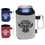 Custom Koozie 45822 Collapsible Can Kooler with Carabiner, Polyester with Foam Backing, Aluminum, Price/each