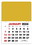 Custom Triumph Calendars 5323 2-Color Stick Up Grid, English (13-Month) Calendar, Foil Stamp, Price/each