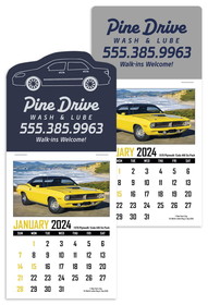Custom Triumph Calendars 5324 Memorable Muscle Stick Up Grid Calendar, Foil Stamp