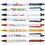 Custom 55155 Contender Pen, Plastic, 5-7/16"l x 5/16" dia., Price/each