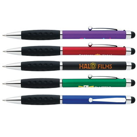 Custom 55691 Stylus Grip Pen, Plastic, 5-3/8"w x 1/2"h x 3/8"d