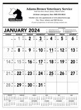 Custom Triumph Calendars 6100 Black & White Contractor Memo Calendar