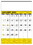 Custom Triumph Calendars 6101 Yellow & Black Contractor's Memo (13-Sheet) Calendar, Price/each