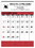 Custom Triumph Calendars 6102 Red & Black Contractor's Memo (13-Sheet) Calendar, Price/each