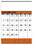 Custom Triumph Calendars 6103 Orange & Black Contractor's Memo (13-Sheet) Calendar, Price/each