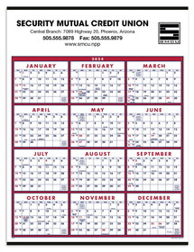 Custom Triumph Calendars 6203 Span-A-Year Calendar