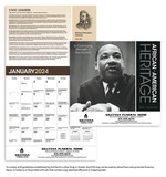 Custom Triumph Calendars 6703 African-American Heritage - Dr. M Luther King, Jr. Calendar, Offset