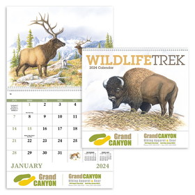 Custom Good Value Calendars 7003 Wildlife Trek - Spiral Calendar, Digital