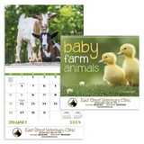 Custom Good Value Calendars 7020 Baby Farm Animals - Spiral Calendar, Digital