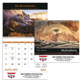 Custom Good Value Calendars 7028 Motivations - Spiral Calendar, Digital