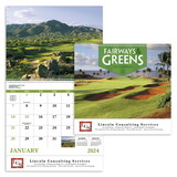 Custom Good Value Calendars 7029 Fairways & Greens - Spiral Calendar, Digital