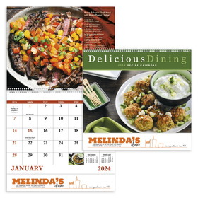 Custom Good Value Calendars 7031 Delicious Dining - Spiral Calendar, Digital