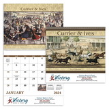 Custom Good Value Calendars 7041 Currier & Ives - Spiral Calendar, Digital