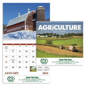 Custom Good Value Calendars 7047 Agriculture - Spiral Calendar, Digital