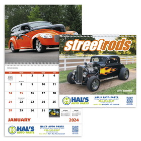 Custom Good Value Calendars 7083 Street Rods - Spiral Calendar, Digital
